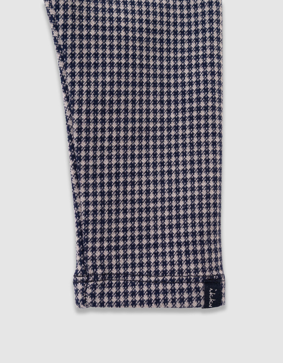 conjunto de top y leggings de pata de gallo para bebé niña