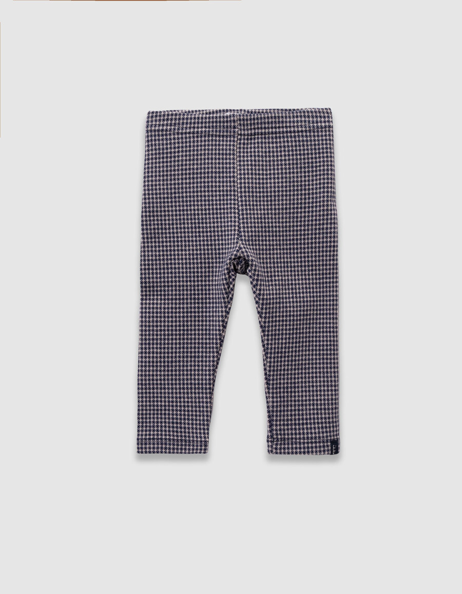 conjunto de top y leggings de pata de gallo para bebé niña