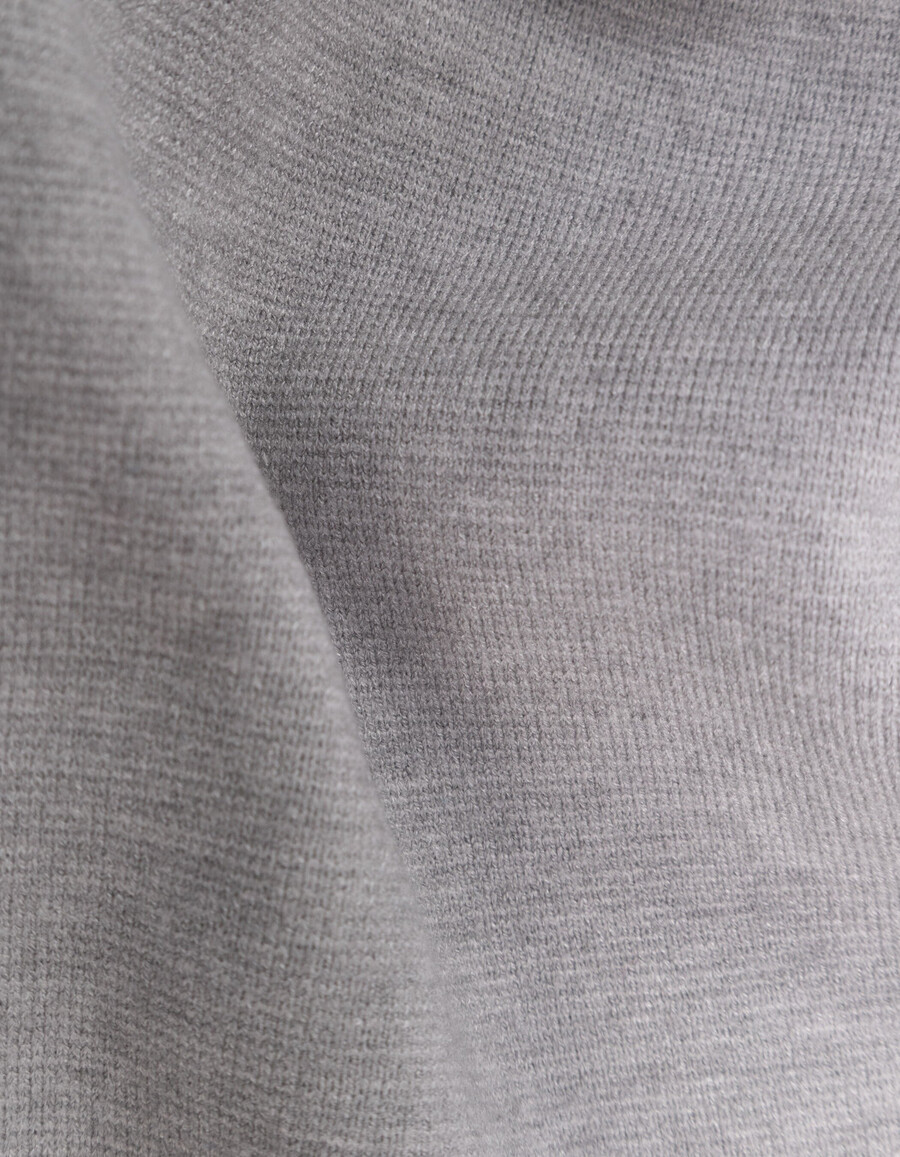 conjunto de cárdigan y pantalón de punto gris para bebé niño