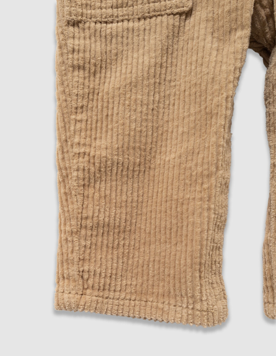 conjunto de sudadera y peto de pana para bebé niño
