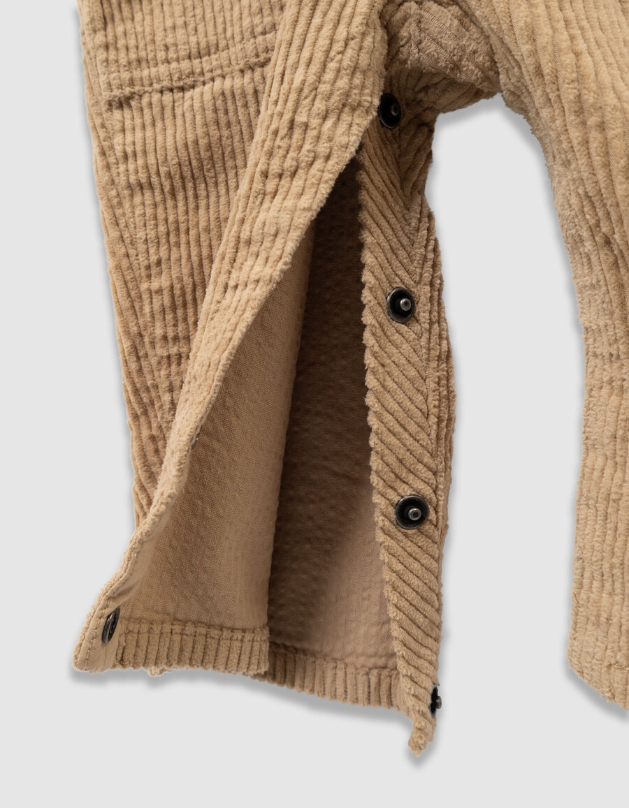 conjunto de sudadera y peto de pana para bebé niño