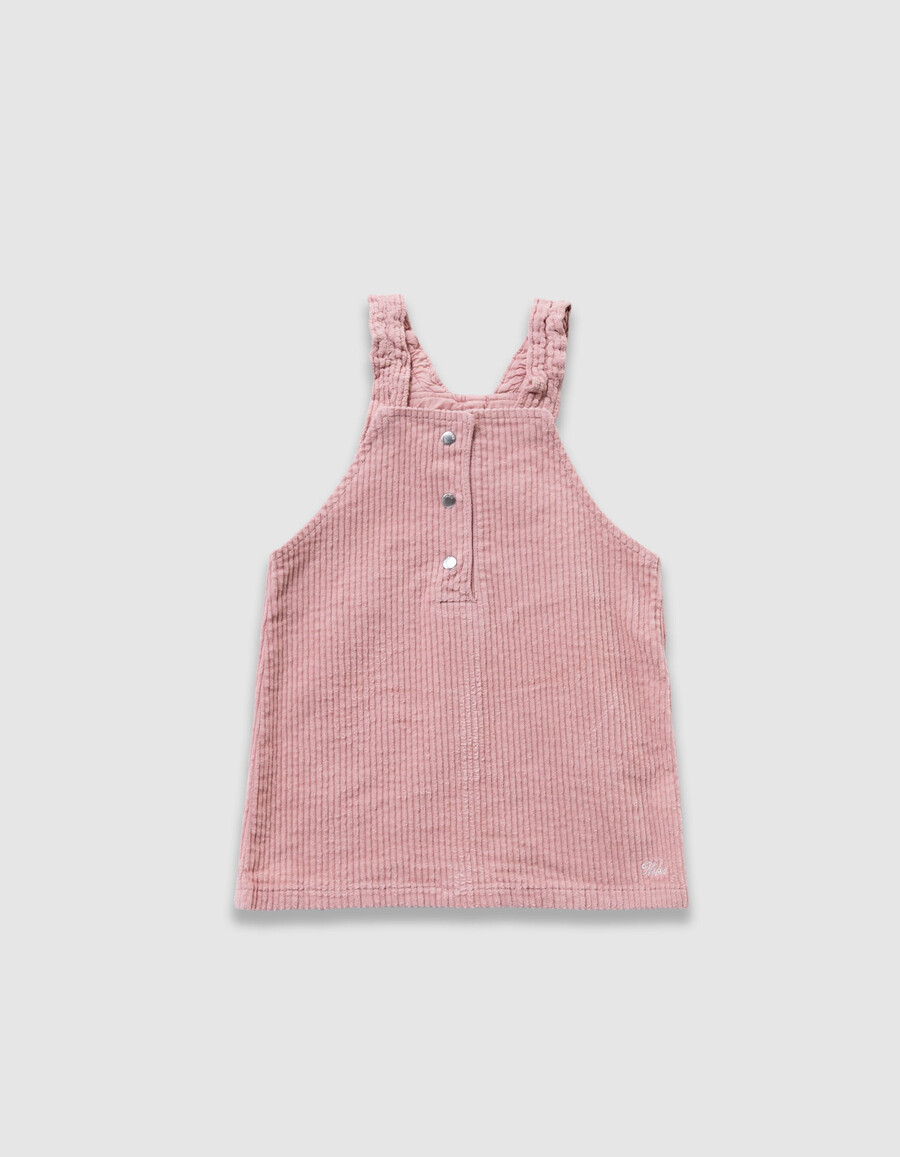 conjunto de camiseta blanca vestido y pantalones bombachos con rosas para bebé niña