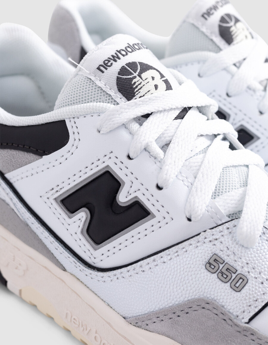 zapatillas blancas new balance 550 para niño