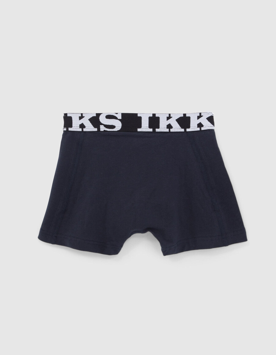 bóxers azul marino y gris para niño