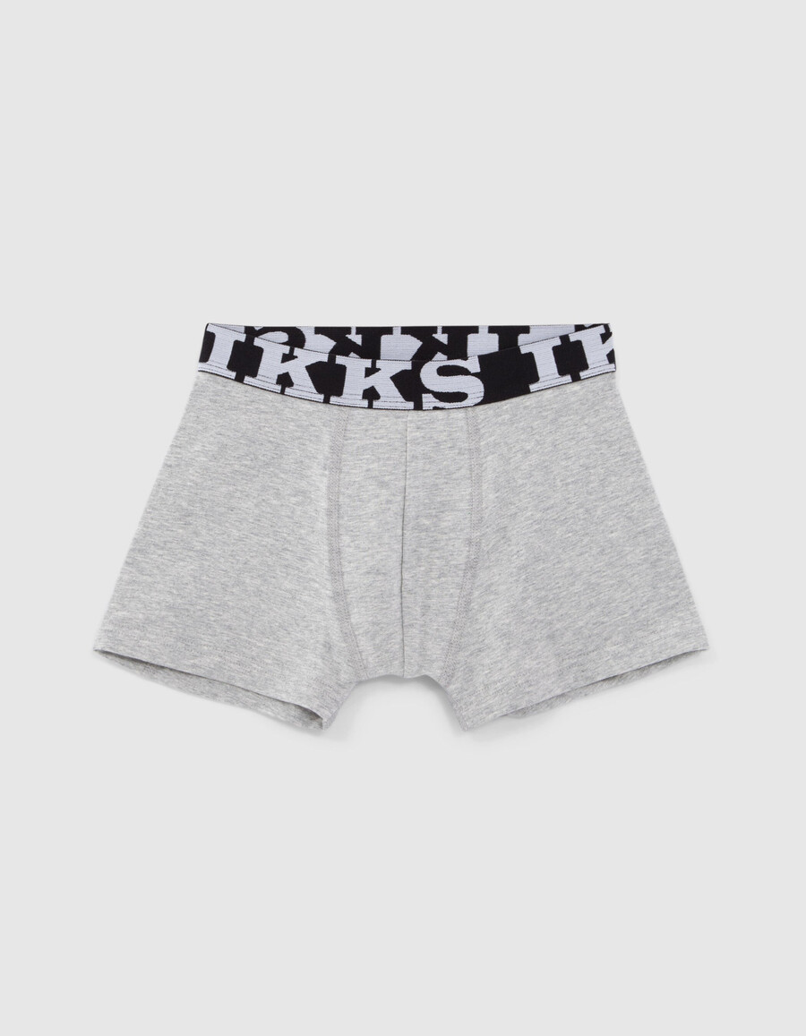 bóxers azul marino y gris para niño