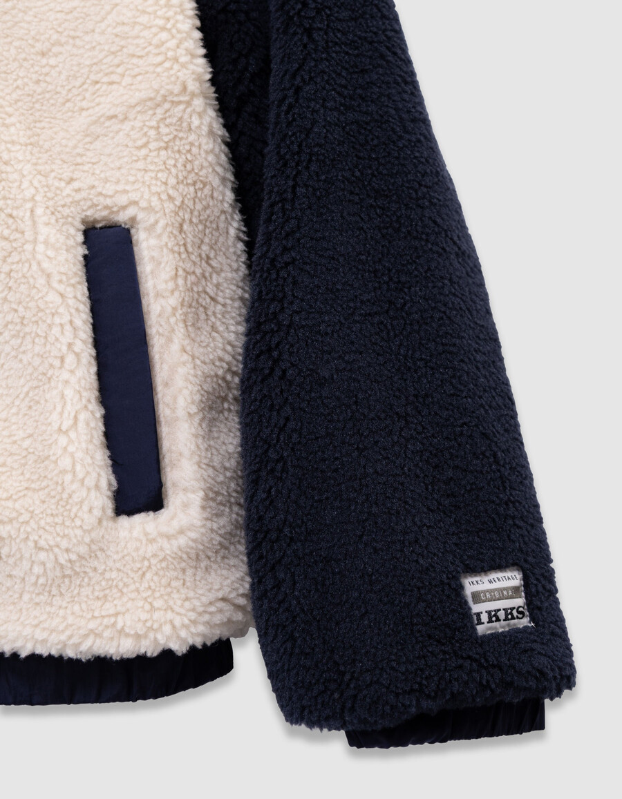 parka caqui 3 en 1 y chaqueta acolchada reversible para niño