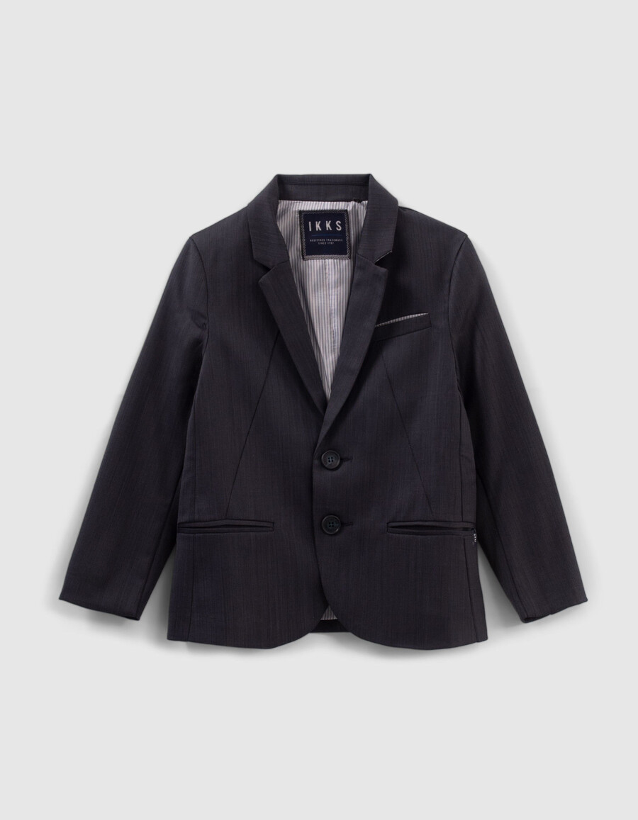 chaqueta de traje azul marino para niño