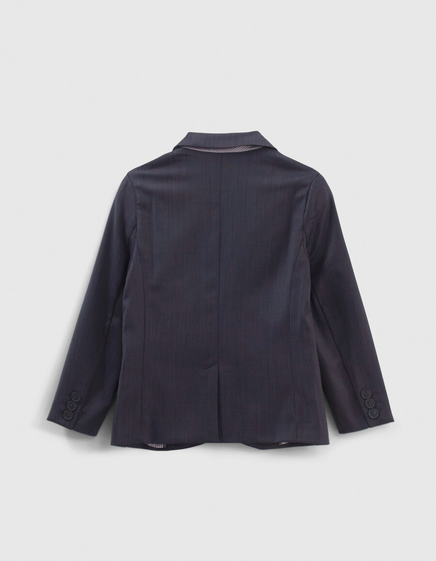 chaqueta de traje azul marino para niño