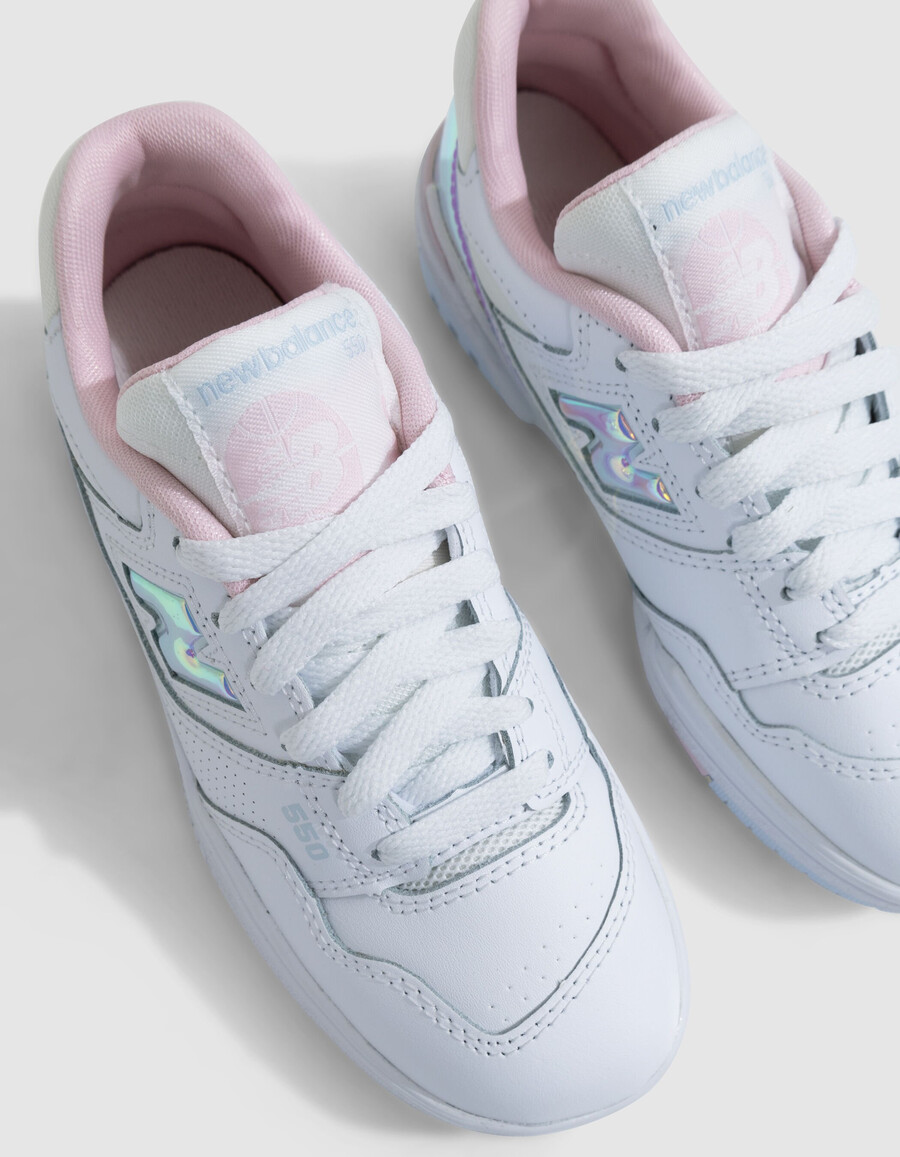 zapatillas new balance 550 grises para niño