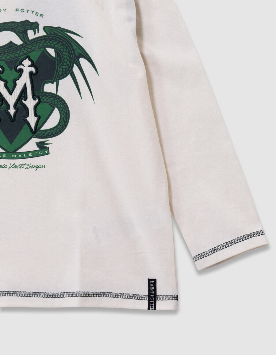 camiseta blanca de algodón orgánico para niño harry potter