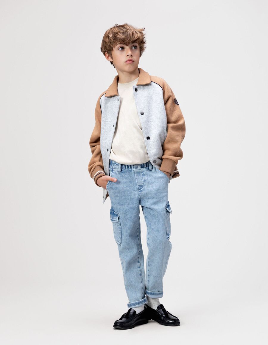 vaqueros jogger battle blue para niño
