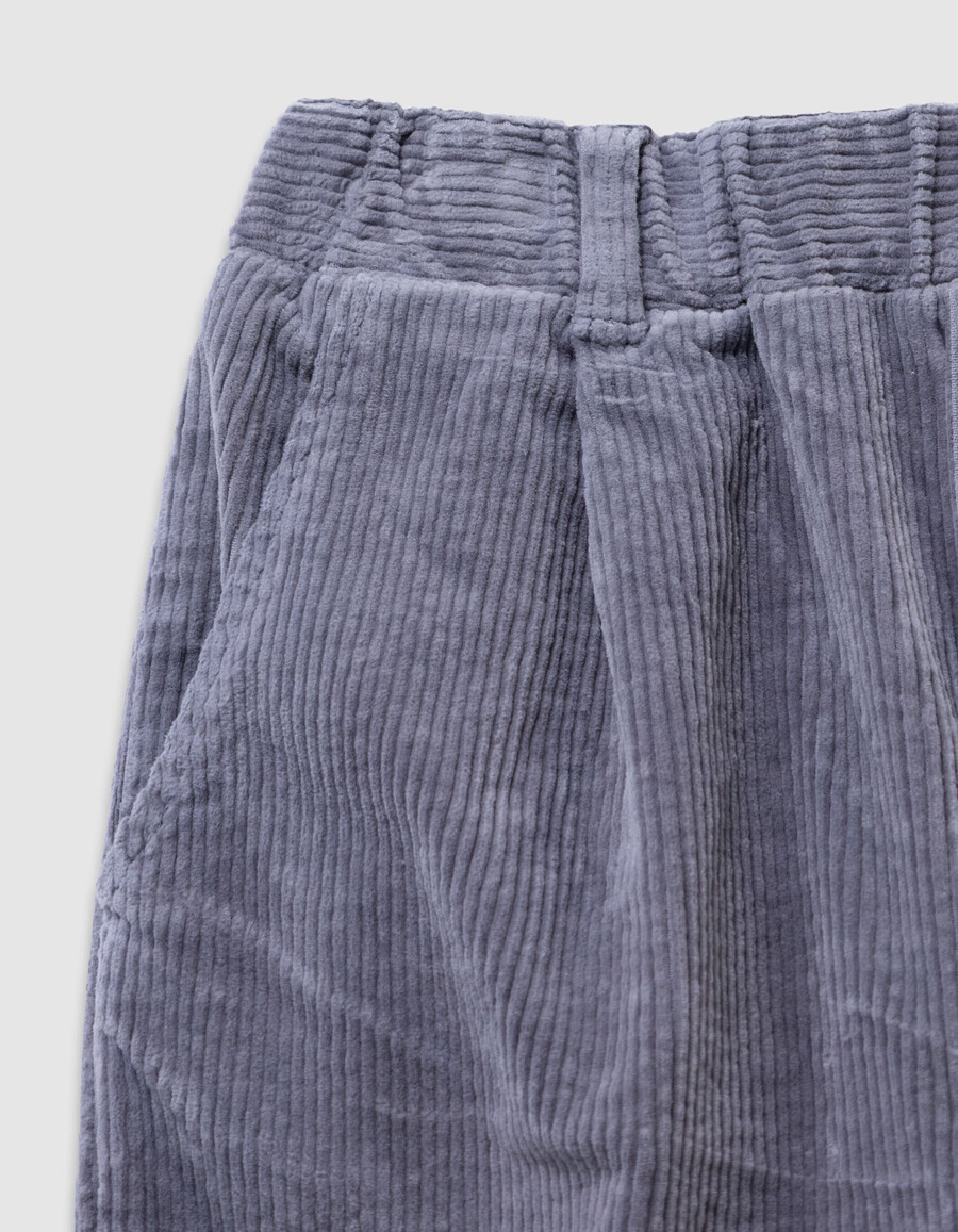 pantalones chinos holgados de pana azul para niño