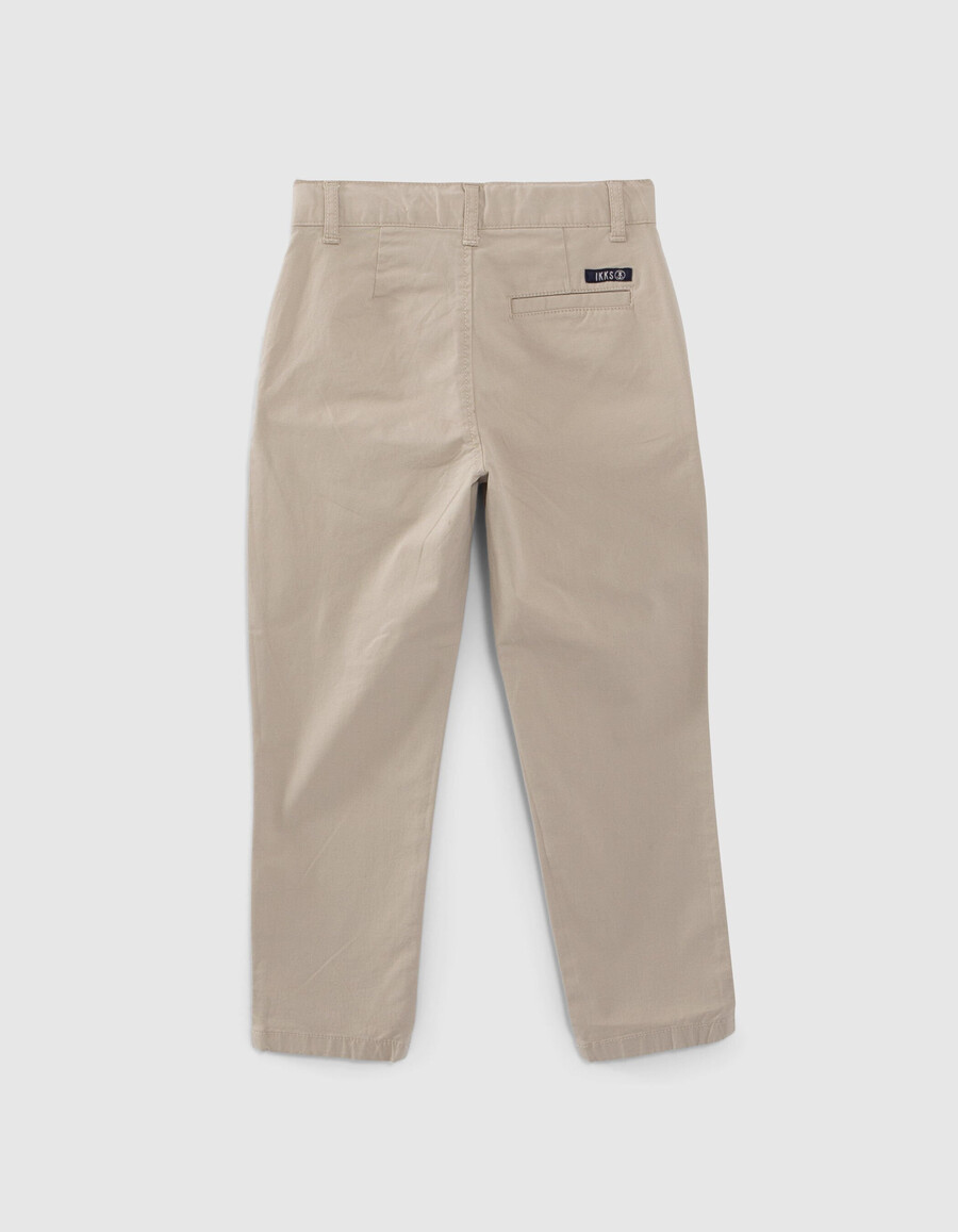 pantalones chinos beige para niño