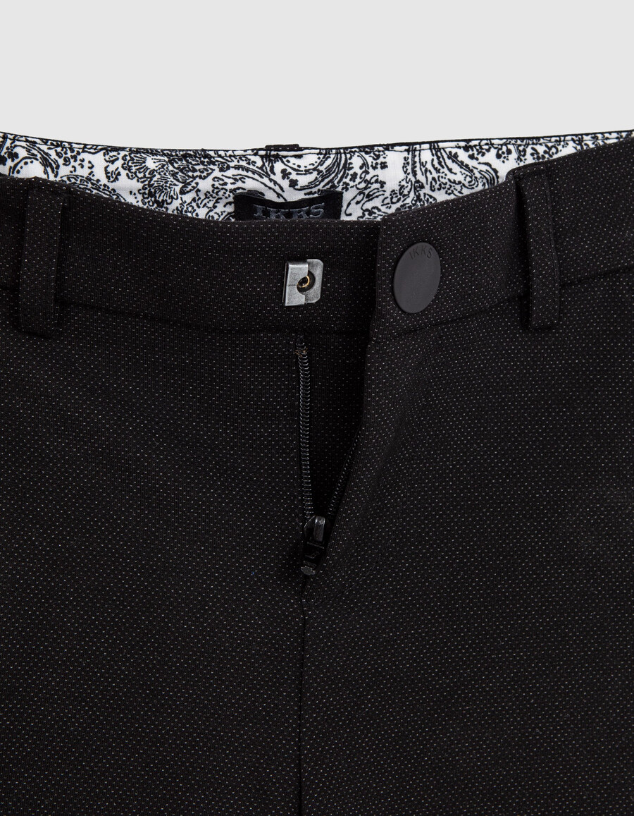 pantalones de traje para ocasiones especiales negros semilisos para niño