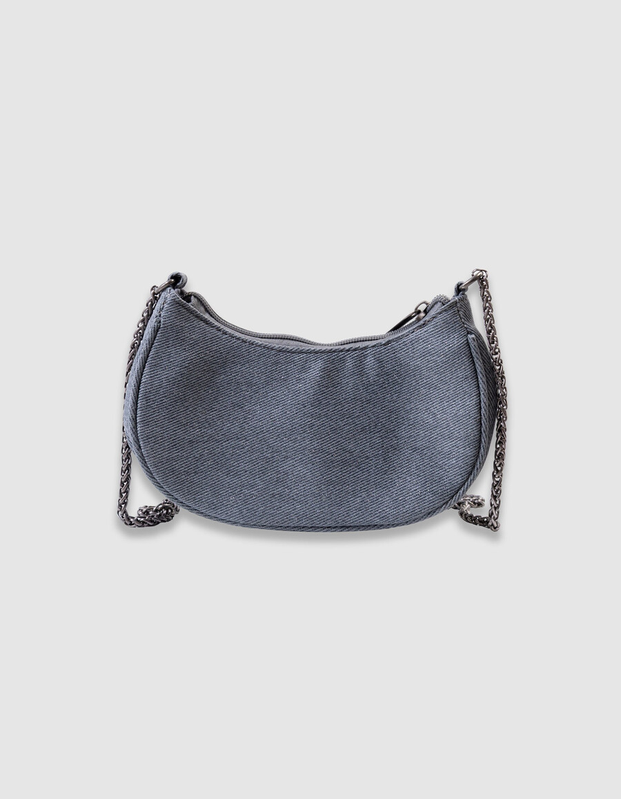bolso azul brillante para niña con corazones acolchados