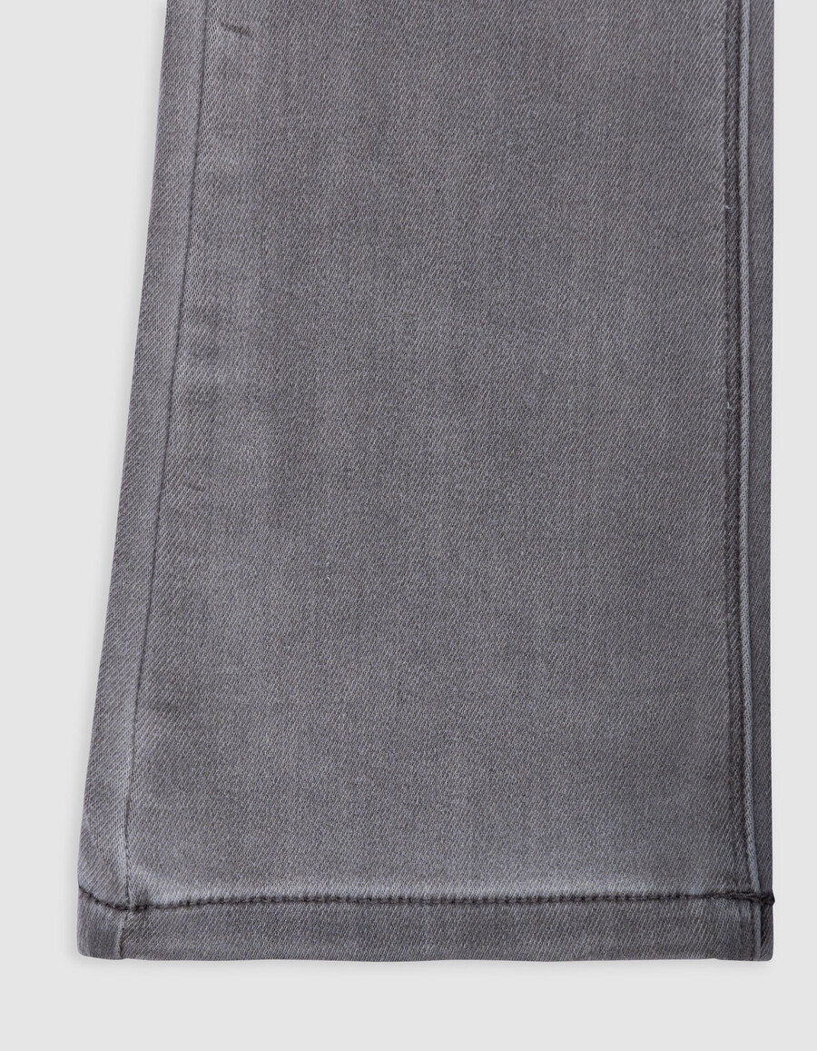 jeans flare grises para niña