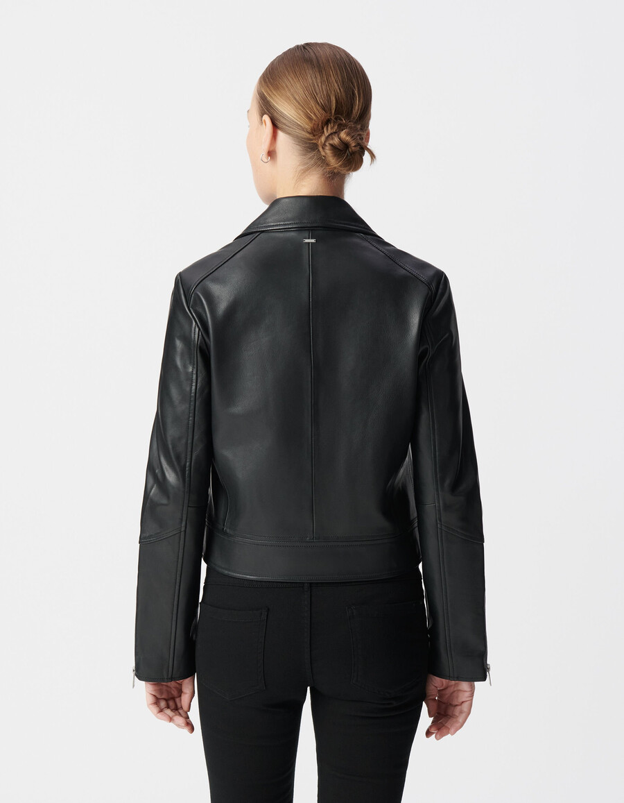 chaqueta de cuero para mujer