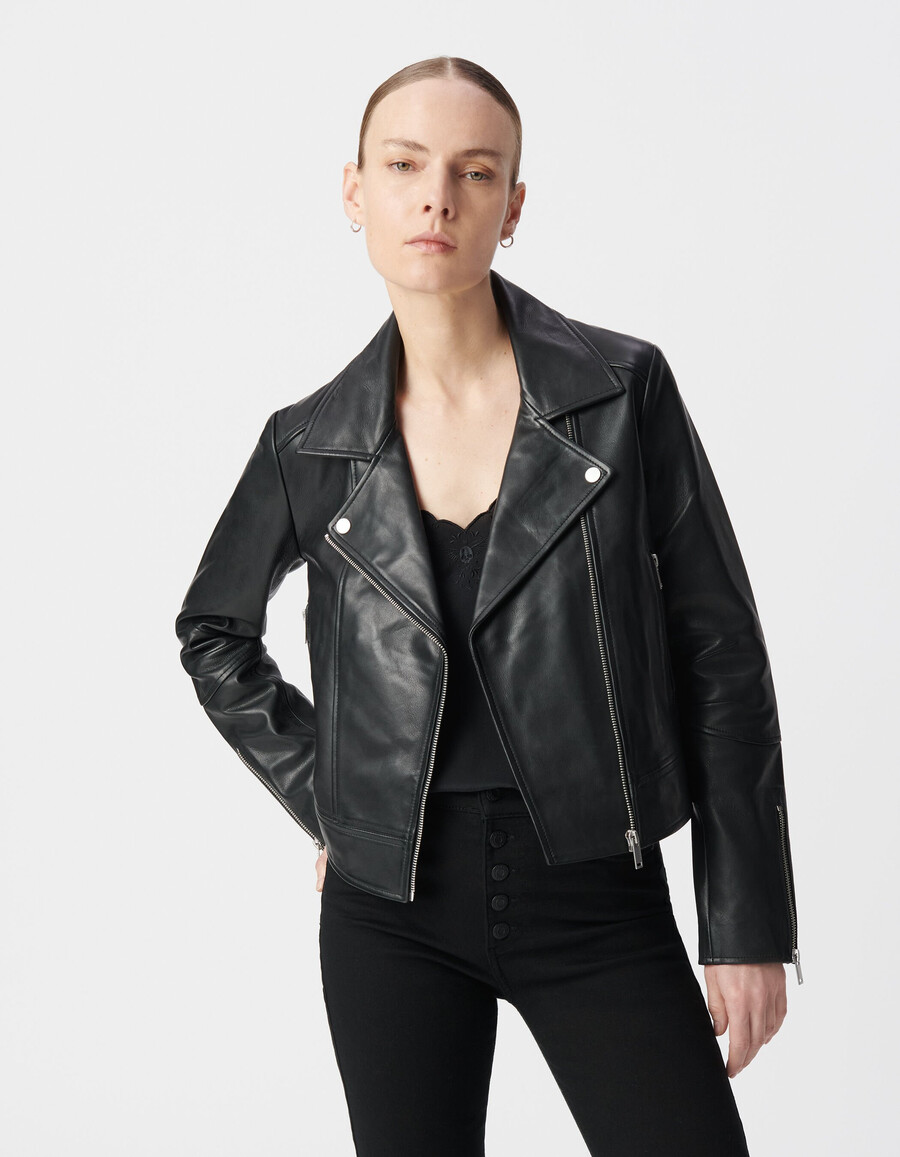 chaqueta de cuero para mujer