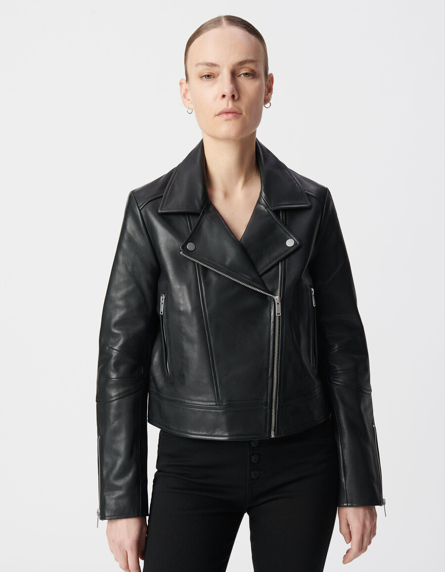chaqueta de cuero para mujer