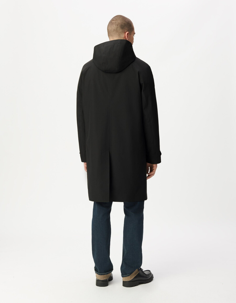 parka 2 en 1 negra para hombre
