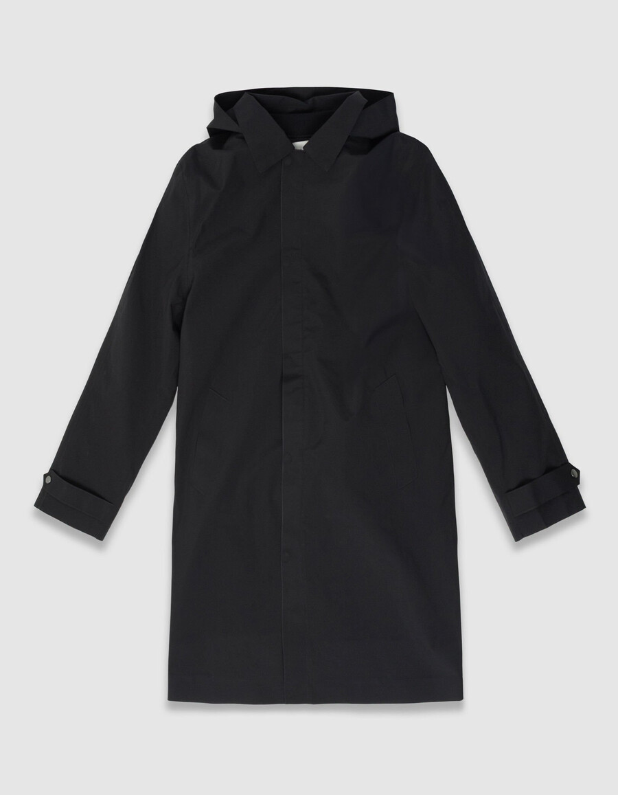 parka 2 en 1 negra para hombre