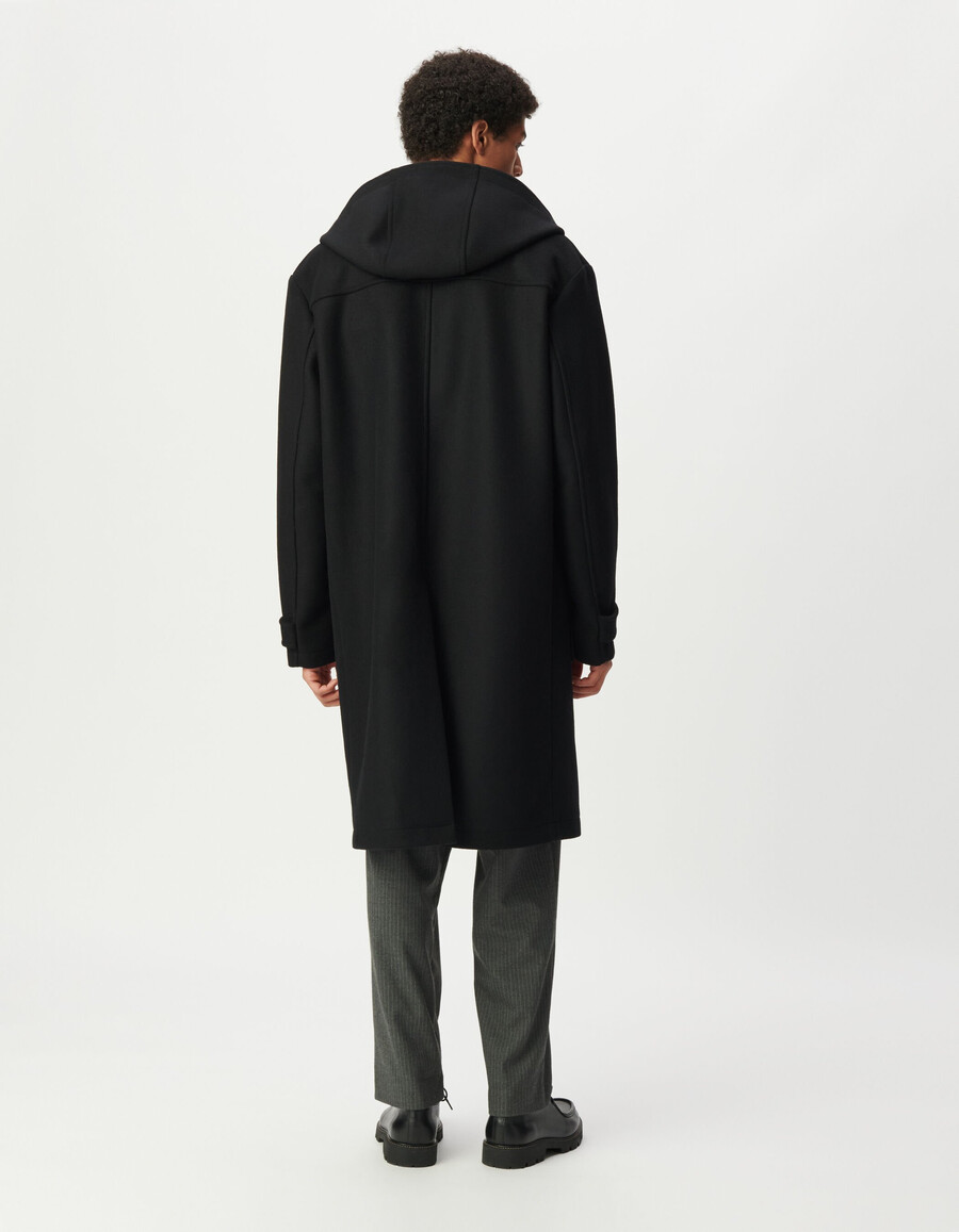 abrigo de lana negro esprit para hombre