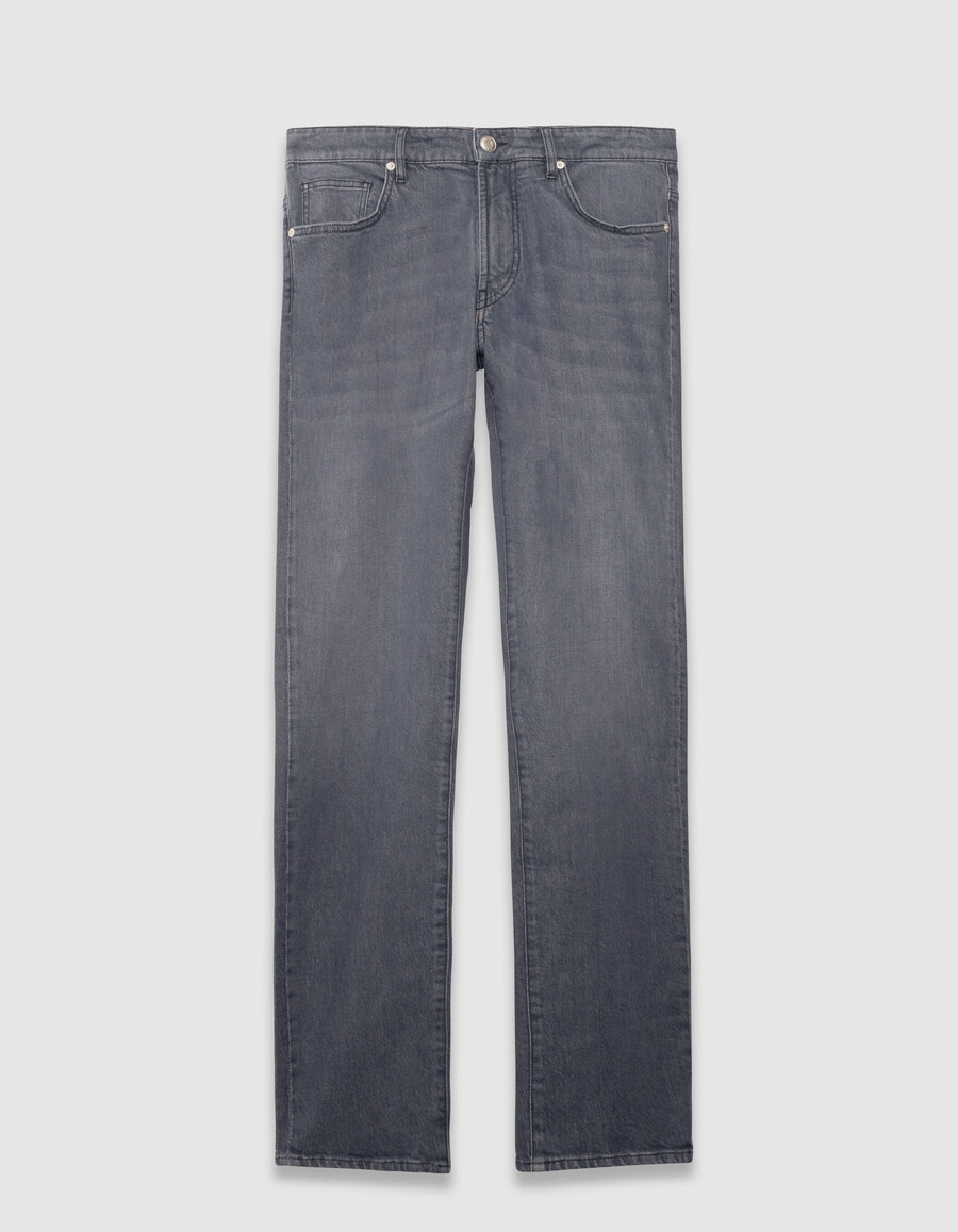 vaqueros ajustados de color gris azulado para hombre