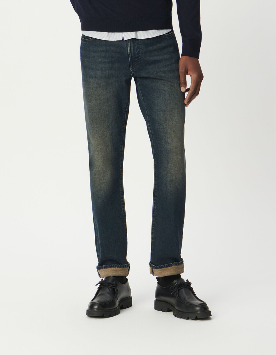 vaqueros ajustados bruce de color azul marino para hombre