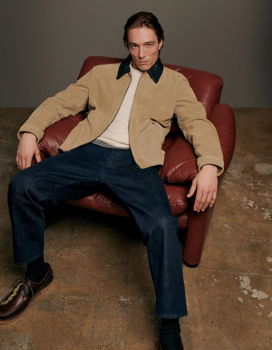 vaqueros azules gaucho cropped para hombre