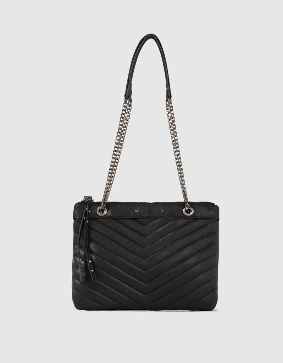 bolso de mano de piel acolchada 1440 para mujer
