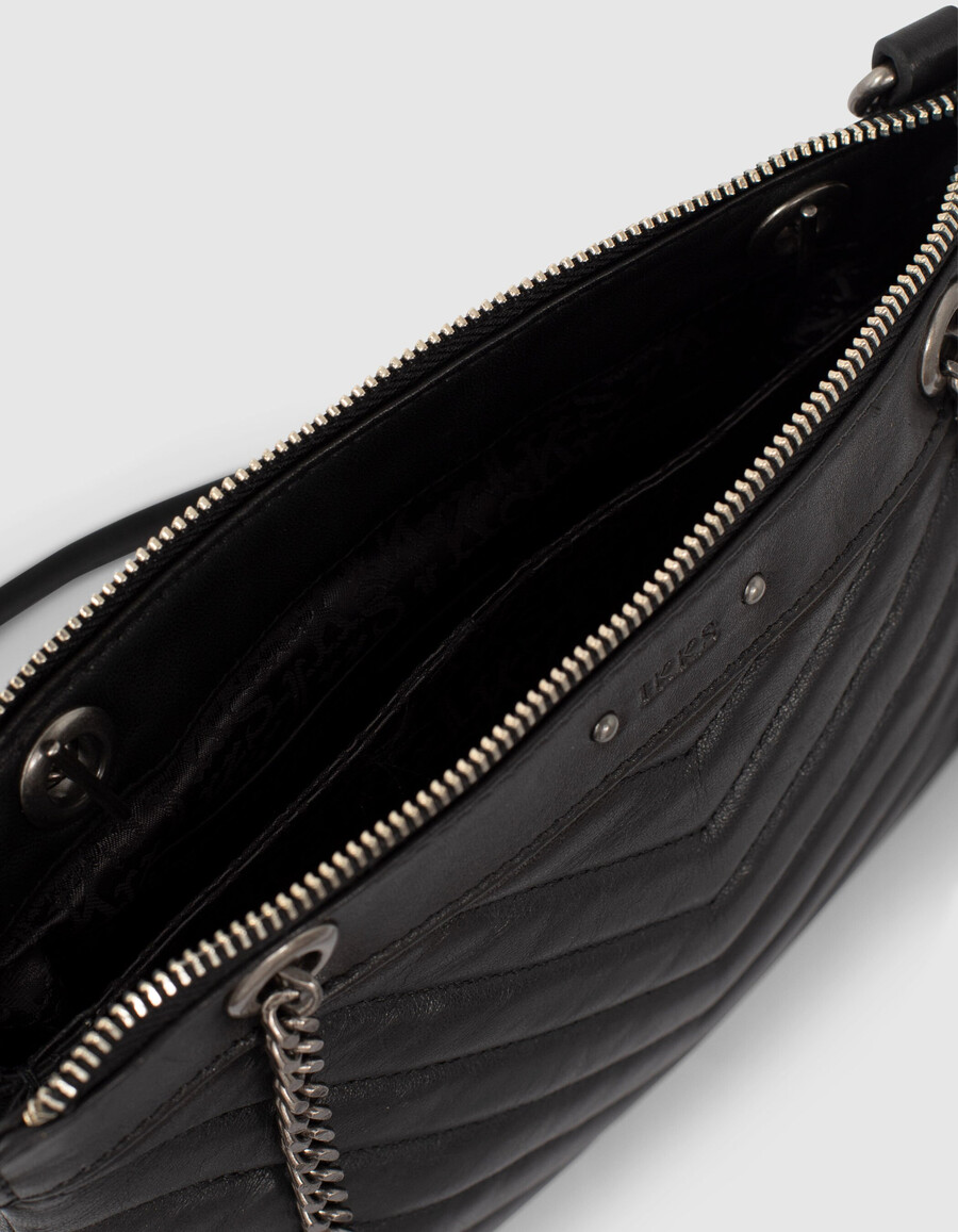 bolso de mano de piel acolchada 1440 para mujer