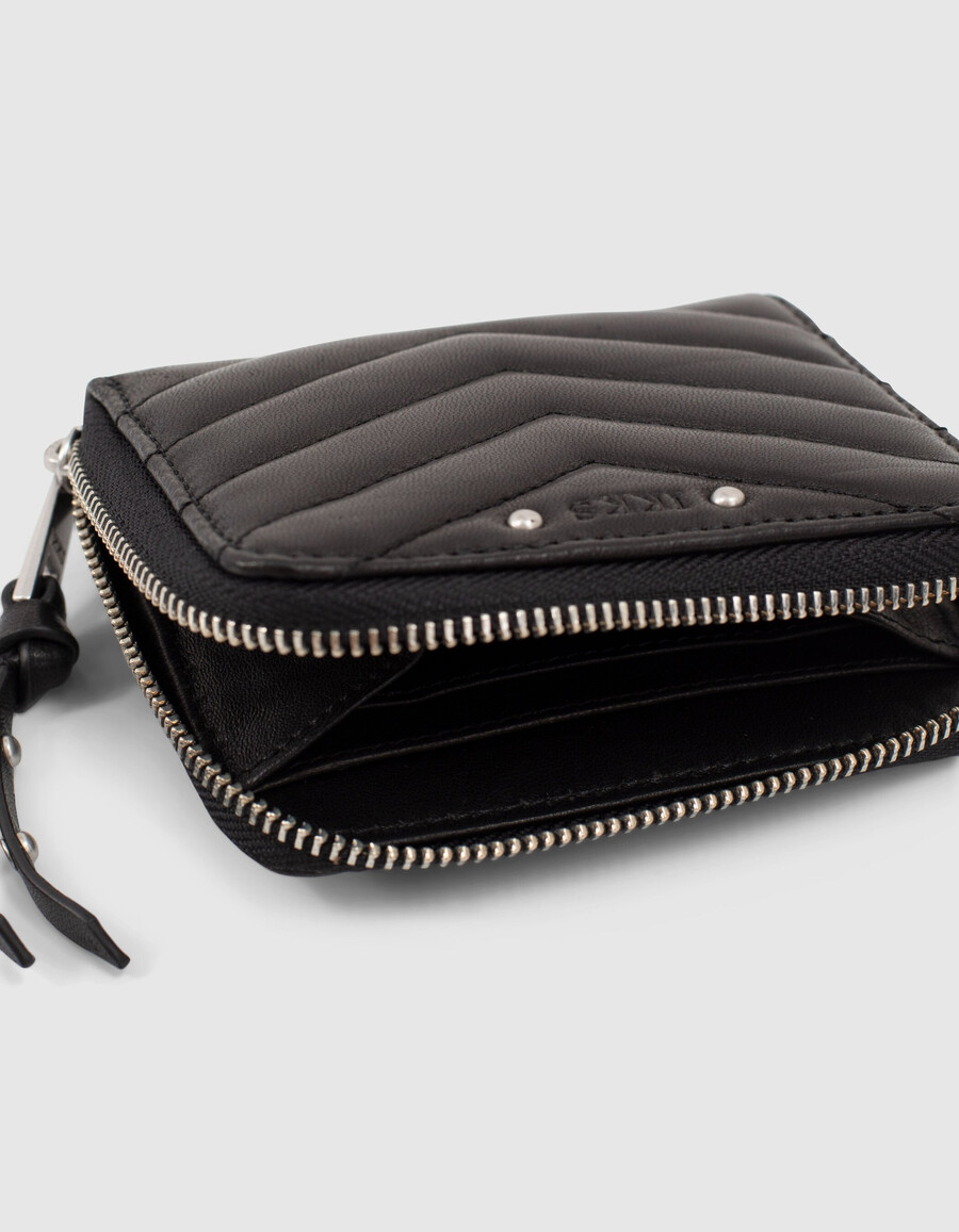 cartera mini de piel acolchada 1440 compagnon para mujer