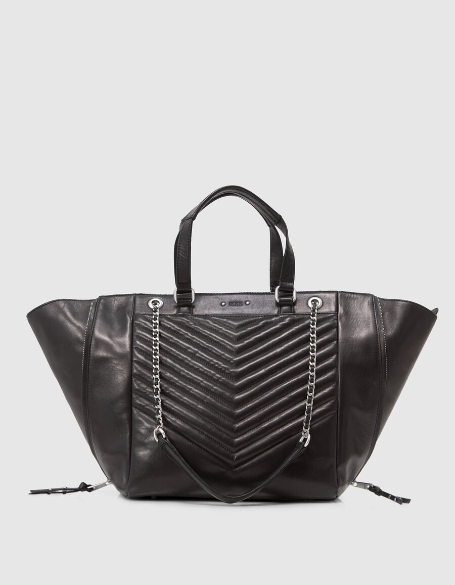 bolso 1440 piel negra talla l mujer