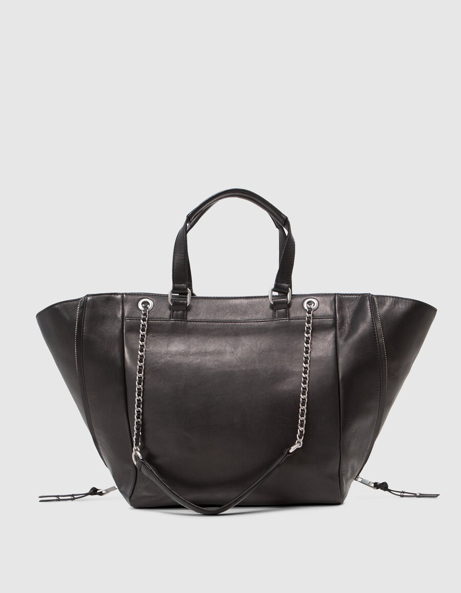 bolso 1440 piel negra talla l mujer