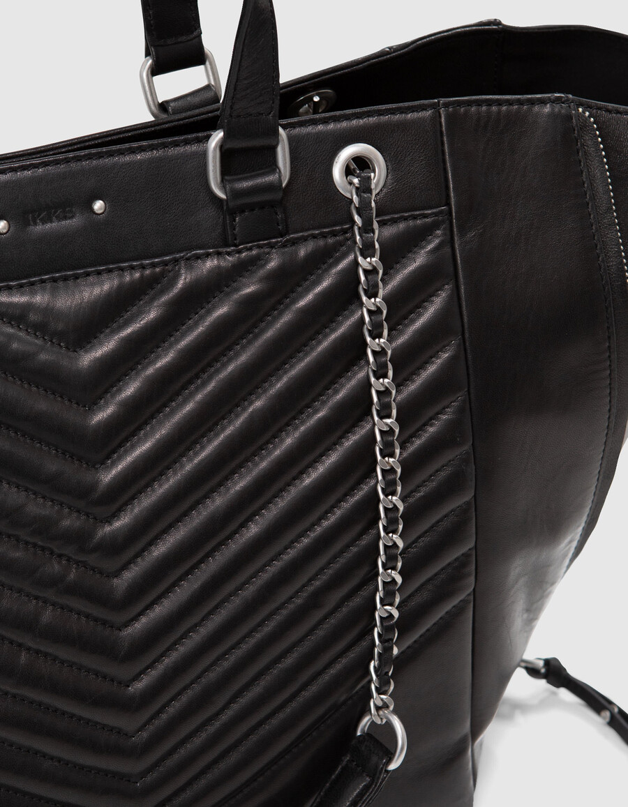 bolso 1440 piel negra talla l mujer