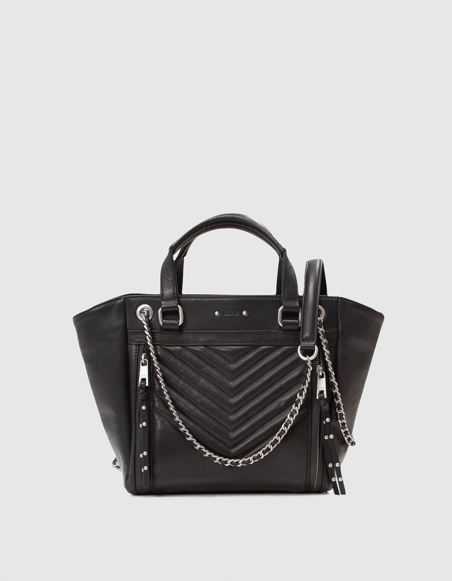 bolso 1440 piel negra talla m mujer