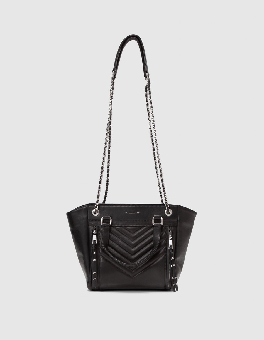 bolso 1440 piel negra talla m mujer