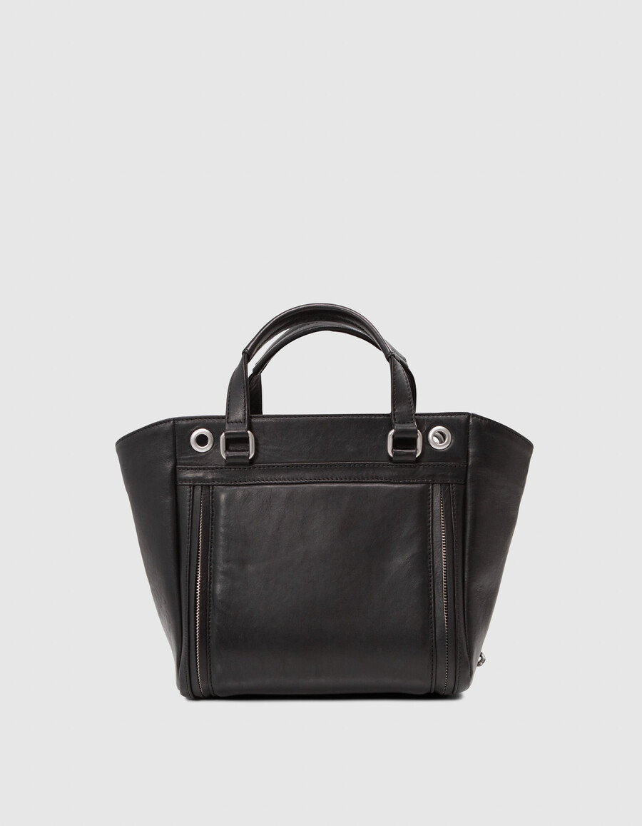 bolso 1440 piel negra talla m mujer