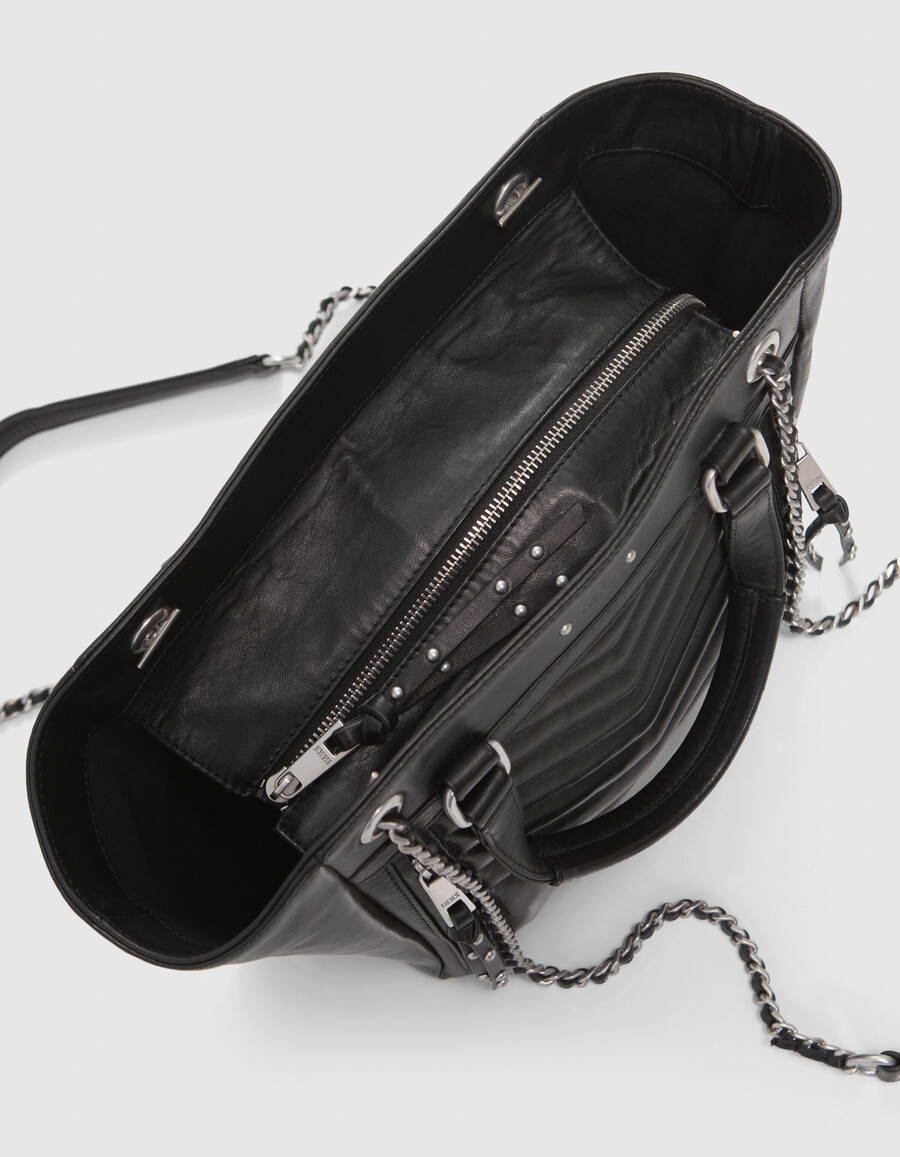 bolso 1440 piel negra talla m mujer