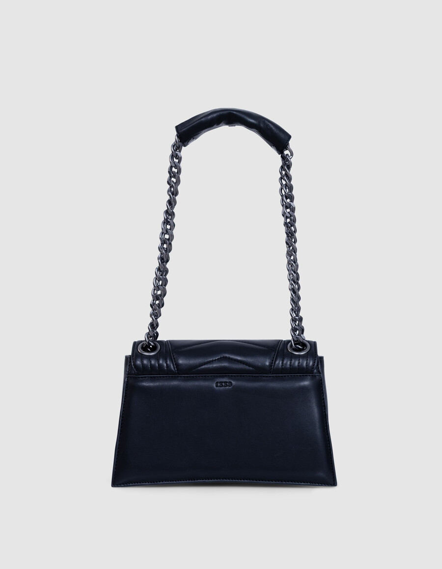 el 1. bolso de piel acolchada negra talla m para mujer