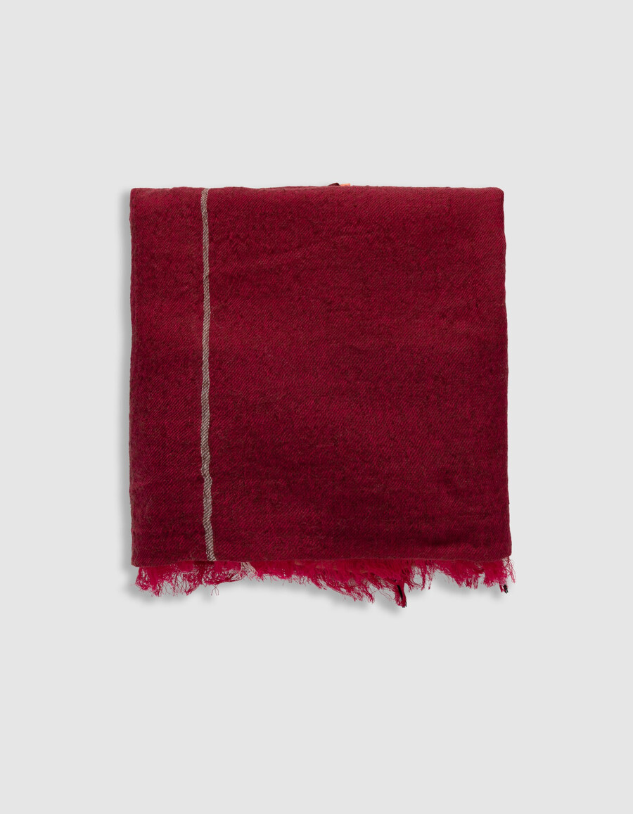 bufanda de cuadros rojos para mujer