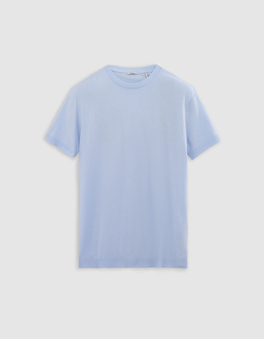 camiseta de cuello redondo de algodón modal sky para hombre