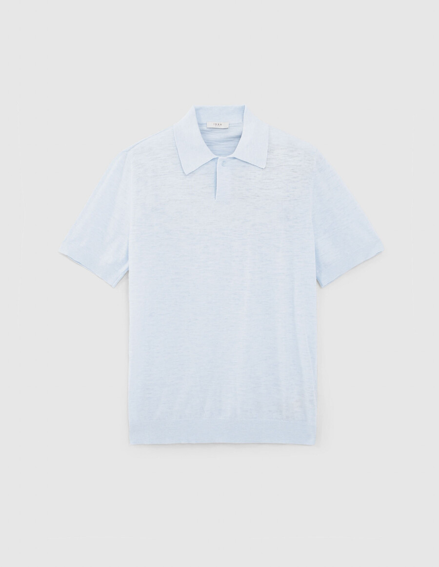 polo de punto sky light para hombre