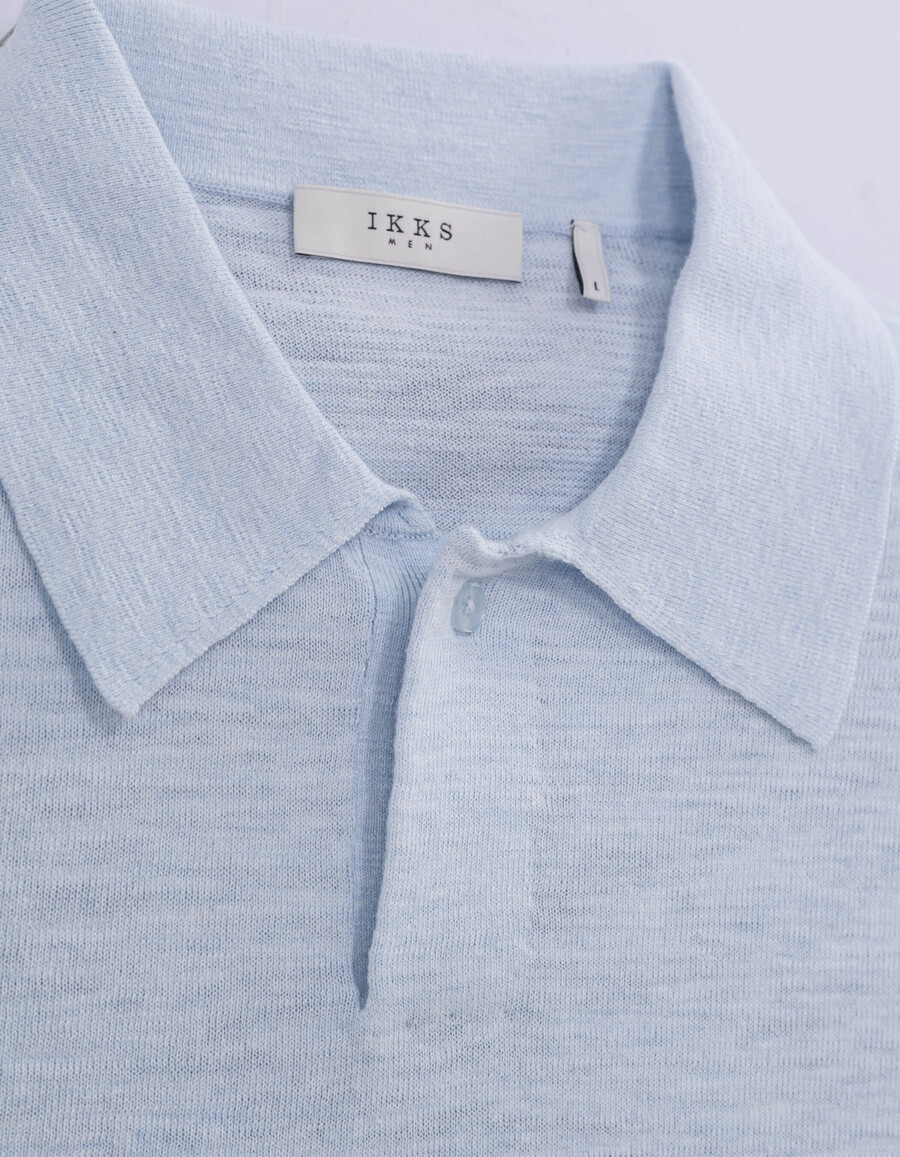 polo de punto sky light para hombre