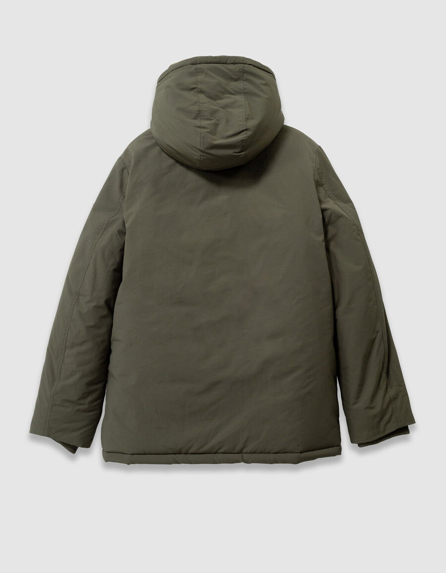 parka caqui 3 en 1 y chaqueta acolchada reversible para niño
