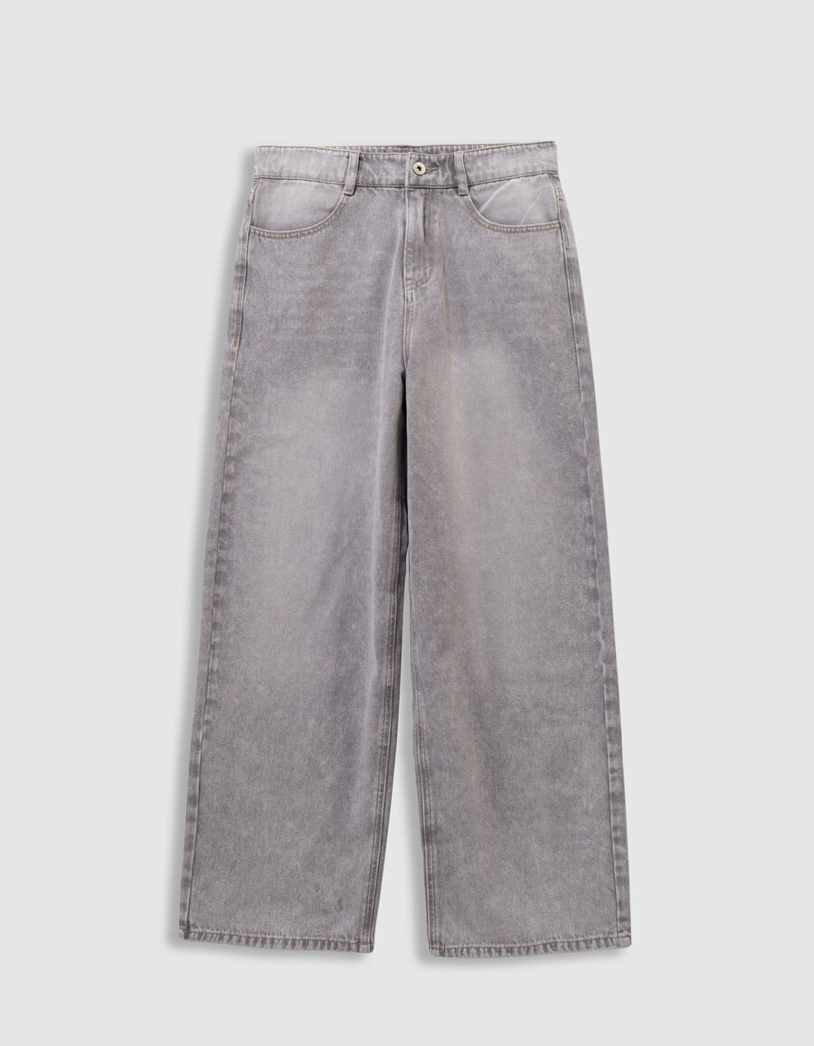 vaqueros super holgados de color gris descolorido para niño