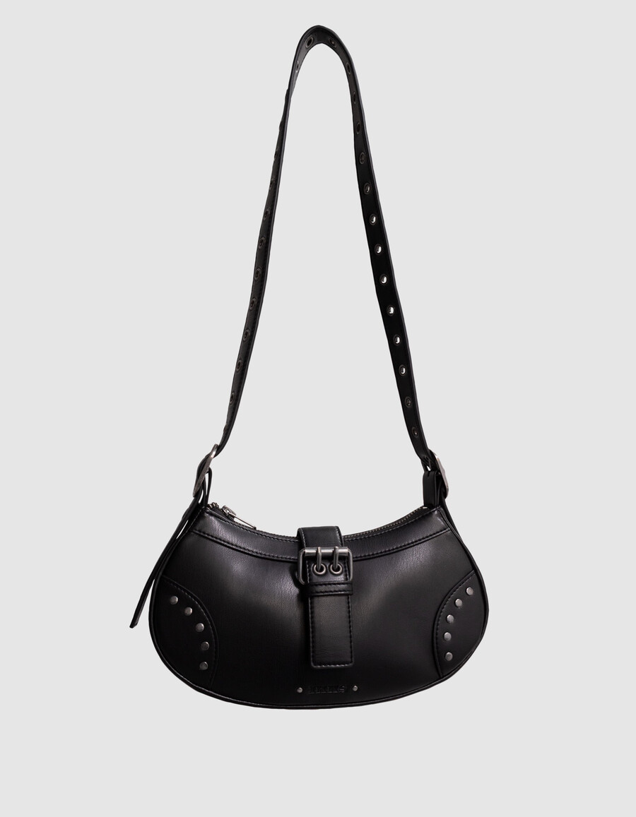 bolso negro con tachuelas para niña