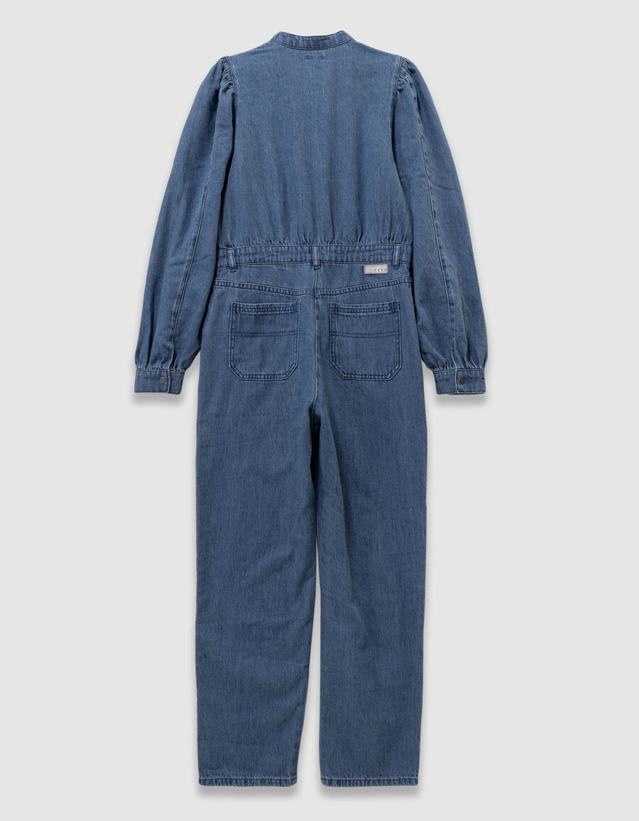 mono vaquero azul para niña