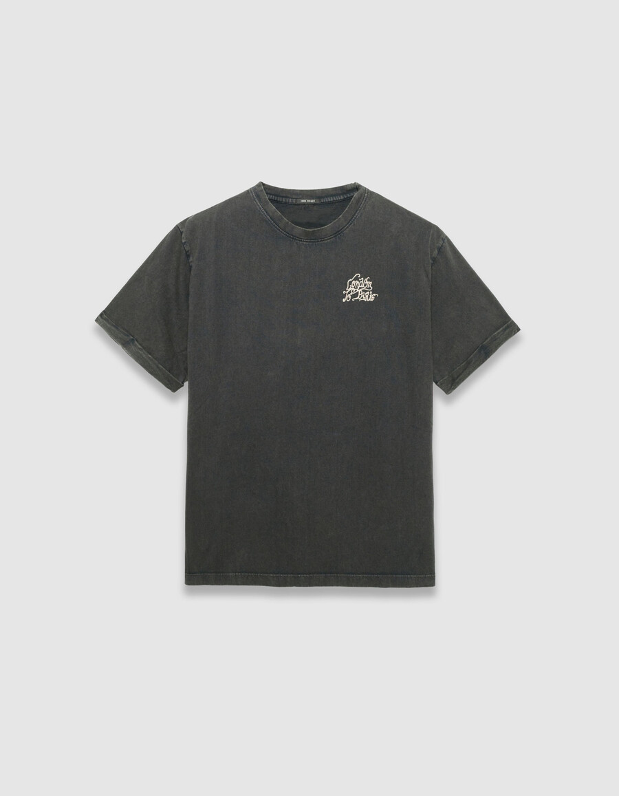 camiseta gris extragrande para mujer con imagen xl en la espalda