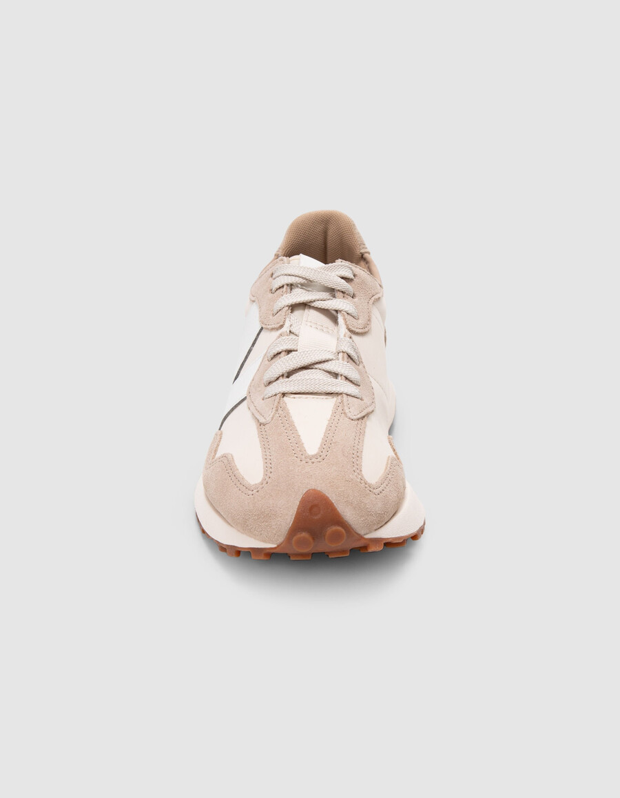 zapatillas new balance 327 color crudo para mujer